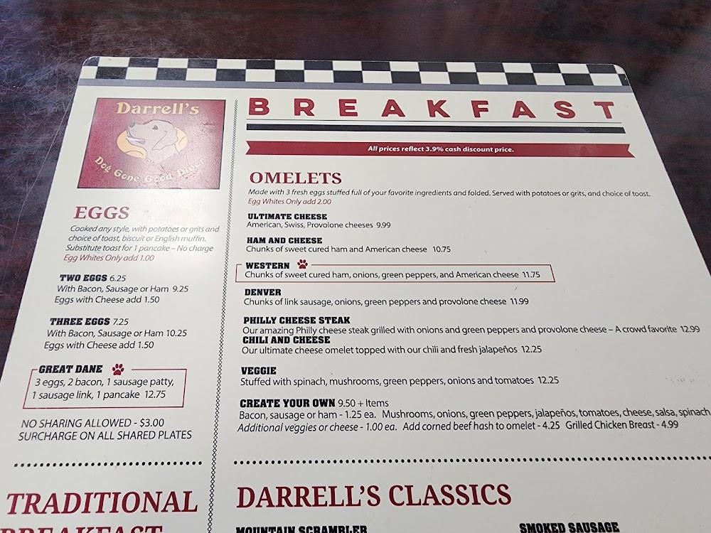 Darrell's Diner Menu image 2